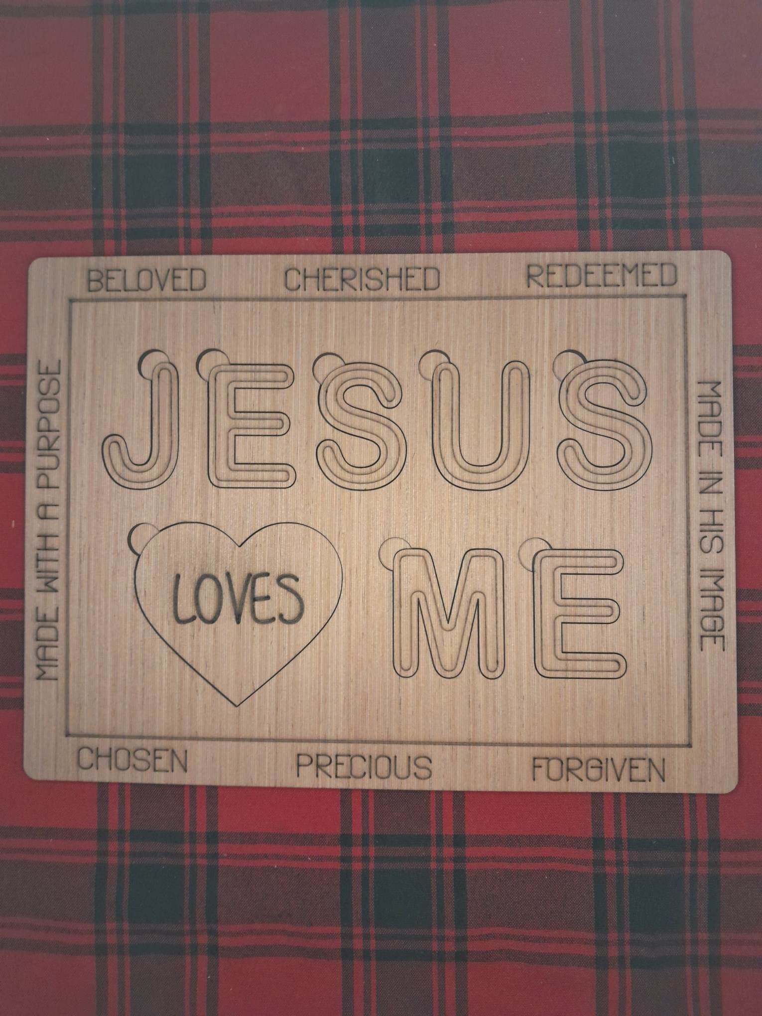 Jesus Loves Me Puzzle | Blessed Woodworks